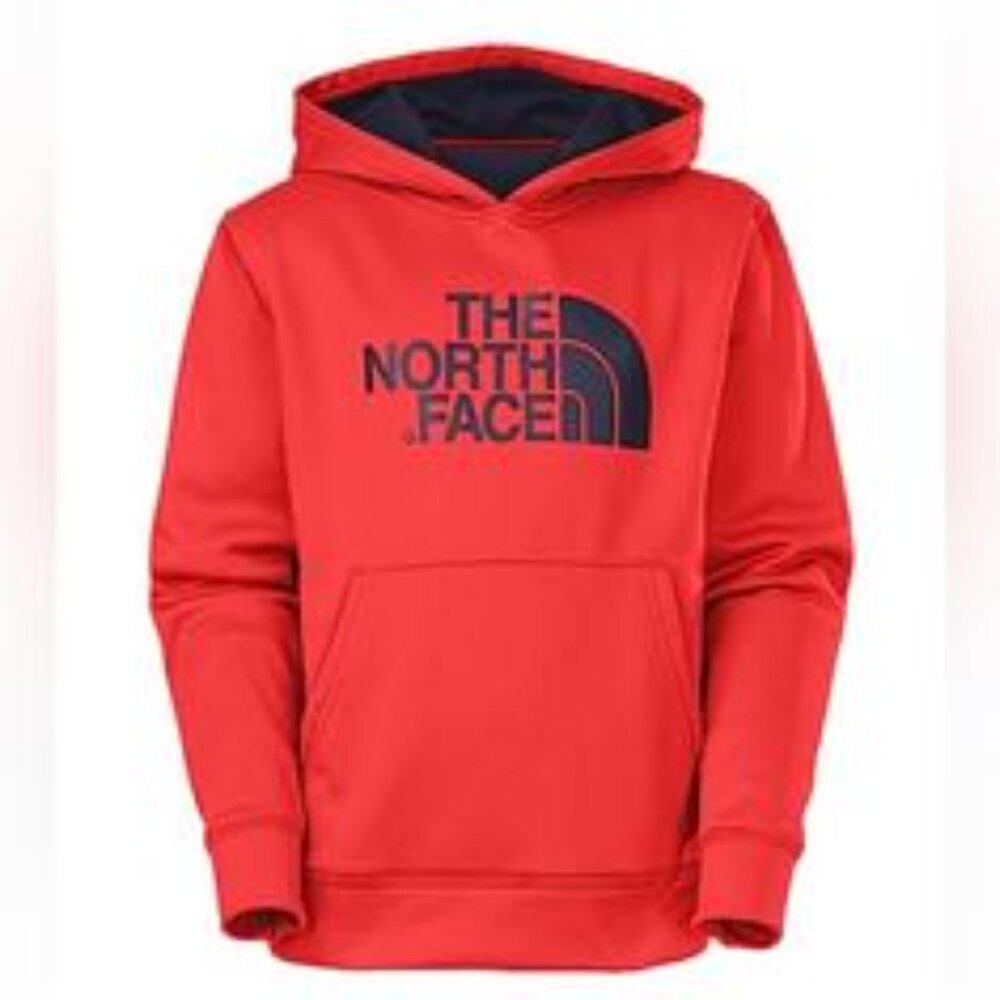 The North Face Men's Surgent Half Dome Hoodie Red/Grey Size Small
